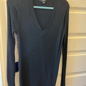 Mossimo Supply Co. Women's V-Neck Sweater - Dark Gray